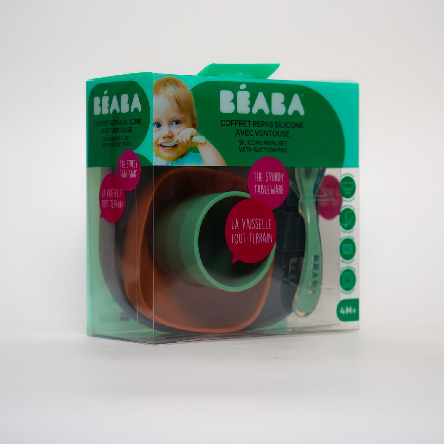 Beaba Наалддаг аяга таваг халбаганы сет 4+сар