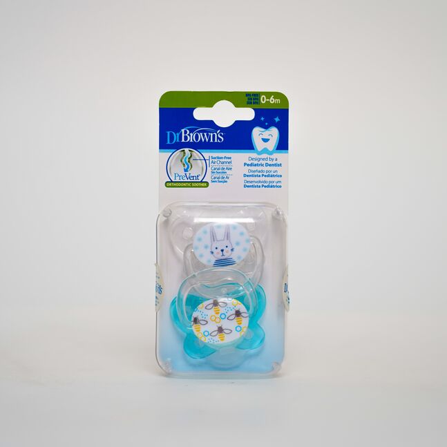 Prevent Butterfly Soother Stage 1 Blue 2-Pack