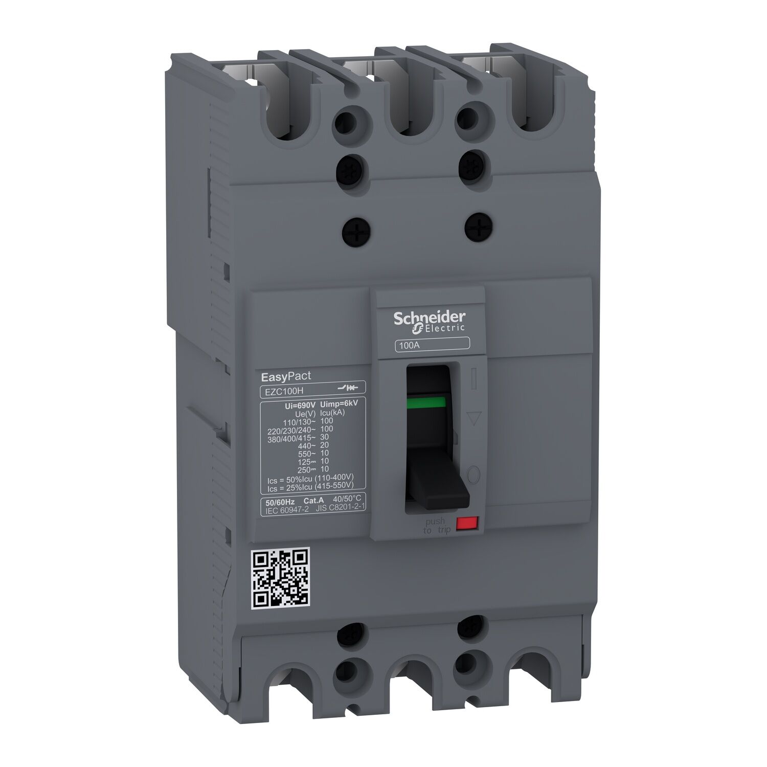 EasyPact EZC100N ,TMD, 60A ,3P
