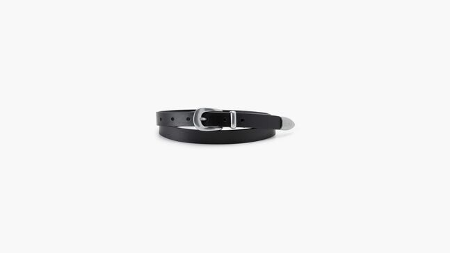 WOMENS VALERIE BELT CAVIAR
