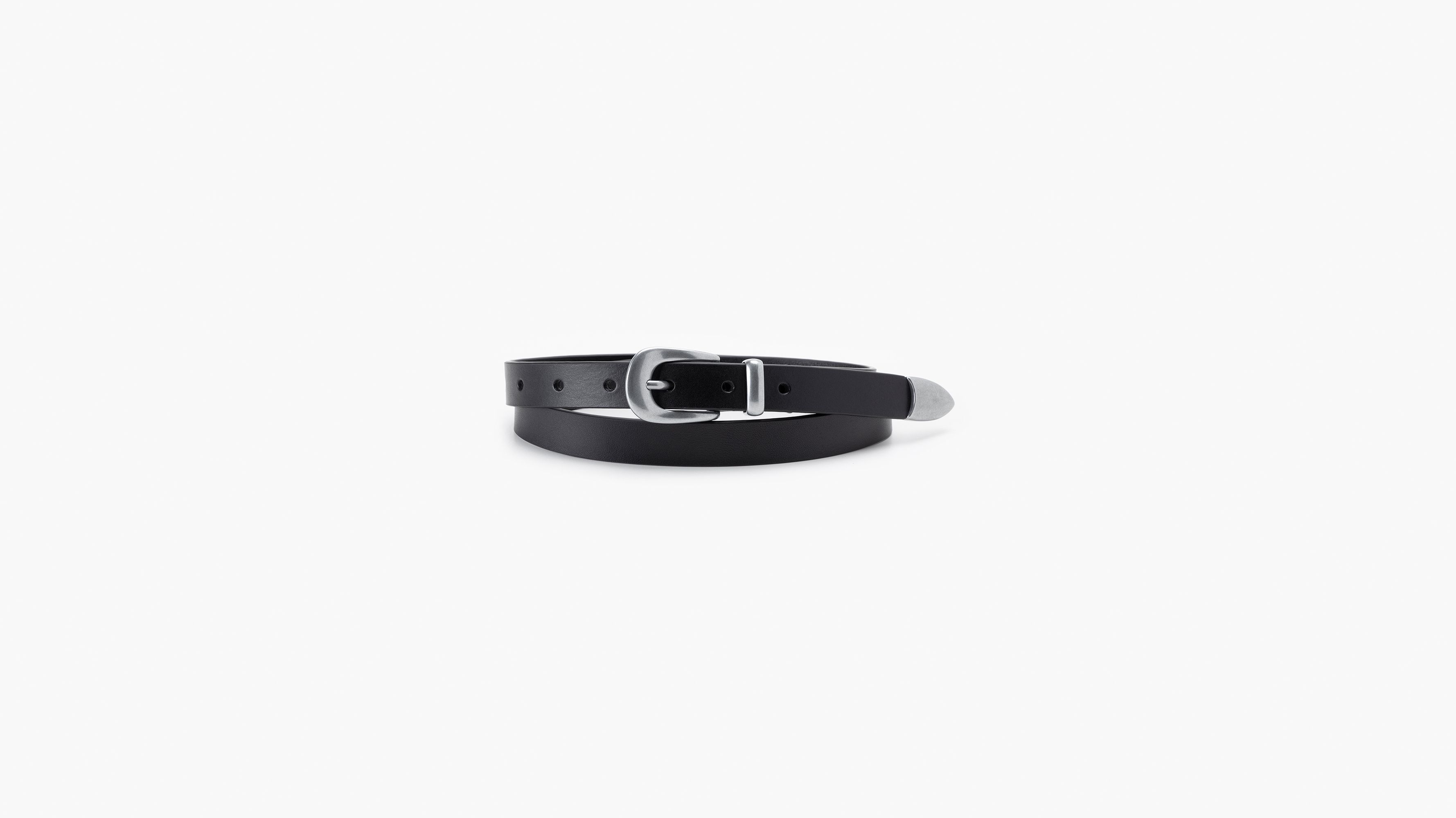 WOMENS VALERIE BELT CAVIAR