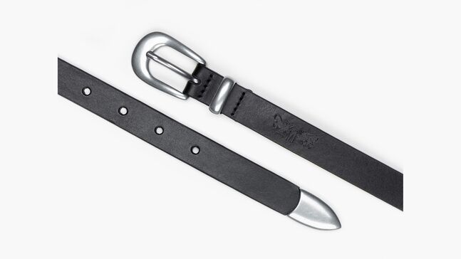 WOMENS VALERIE BELT CAVIAR