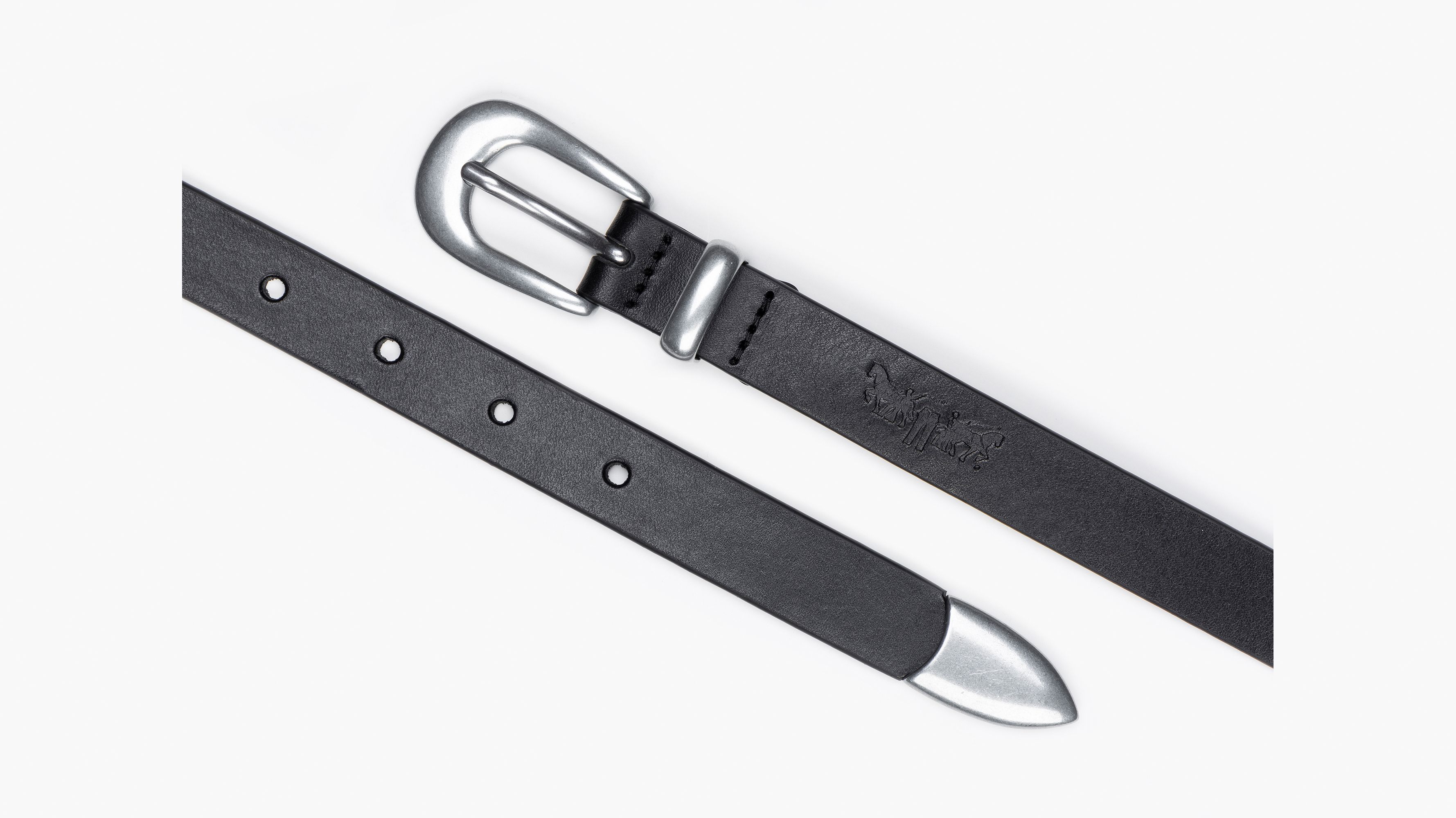 WOMENS VALERIE BELT CAVIAR
