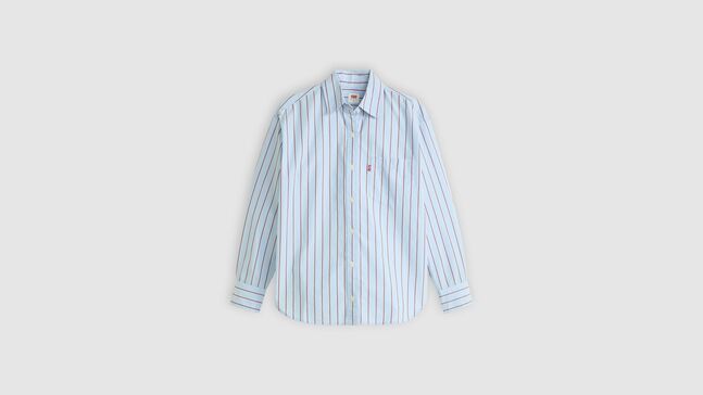 HARLIE BOYFRIEND SHIRT HUG STRIPE CHAMB
