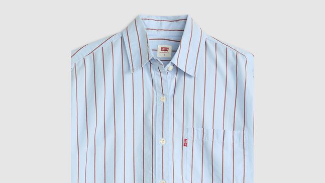 HARLIE BOYFRIEND SHIRT HUG STRIPE CHAMB