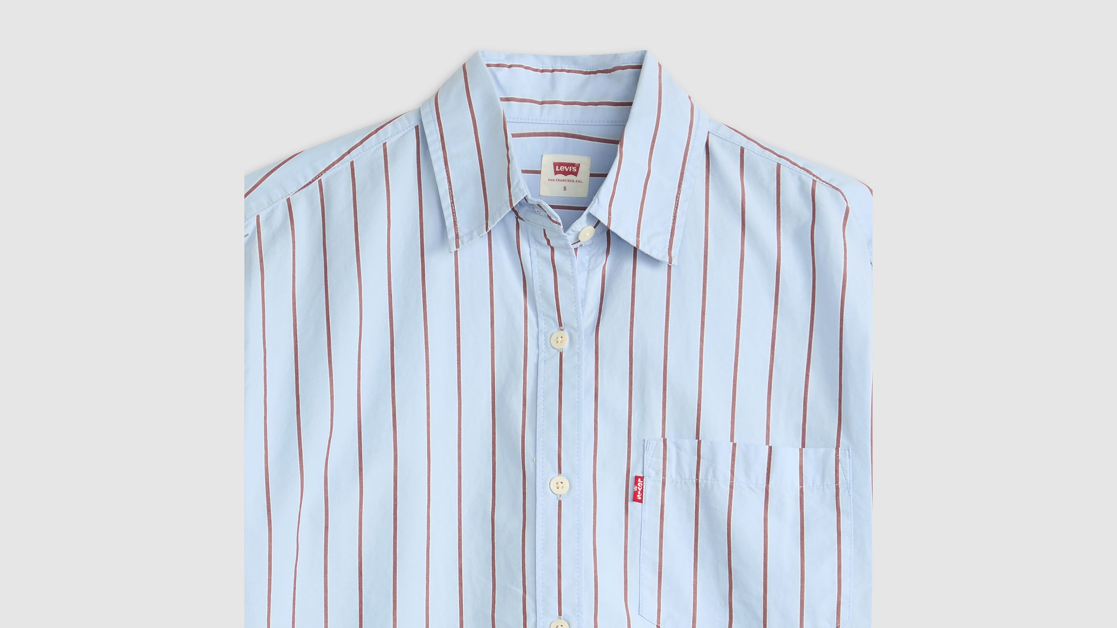 HARLIE BOYFRIEND SHIRT HUG STRIPE CHAMB