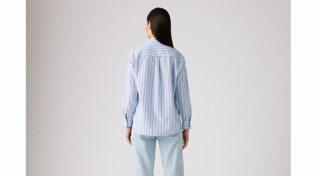 HARLIE BOYFRIEND SHIRT HUG STRIPE CHAMB