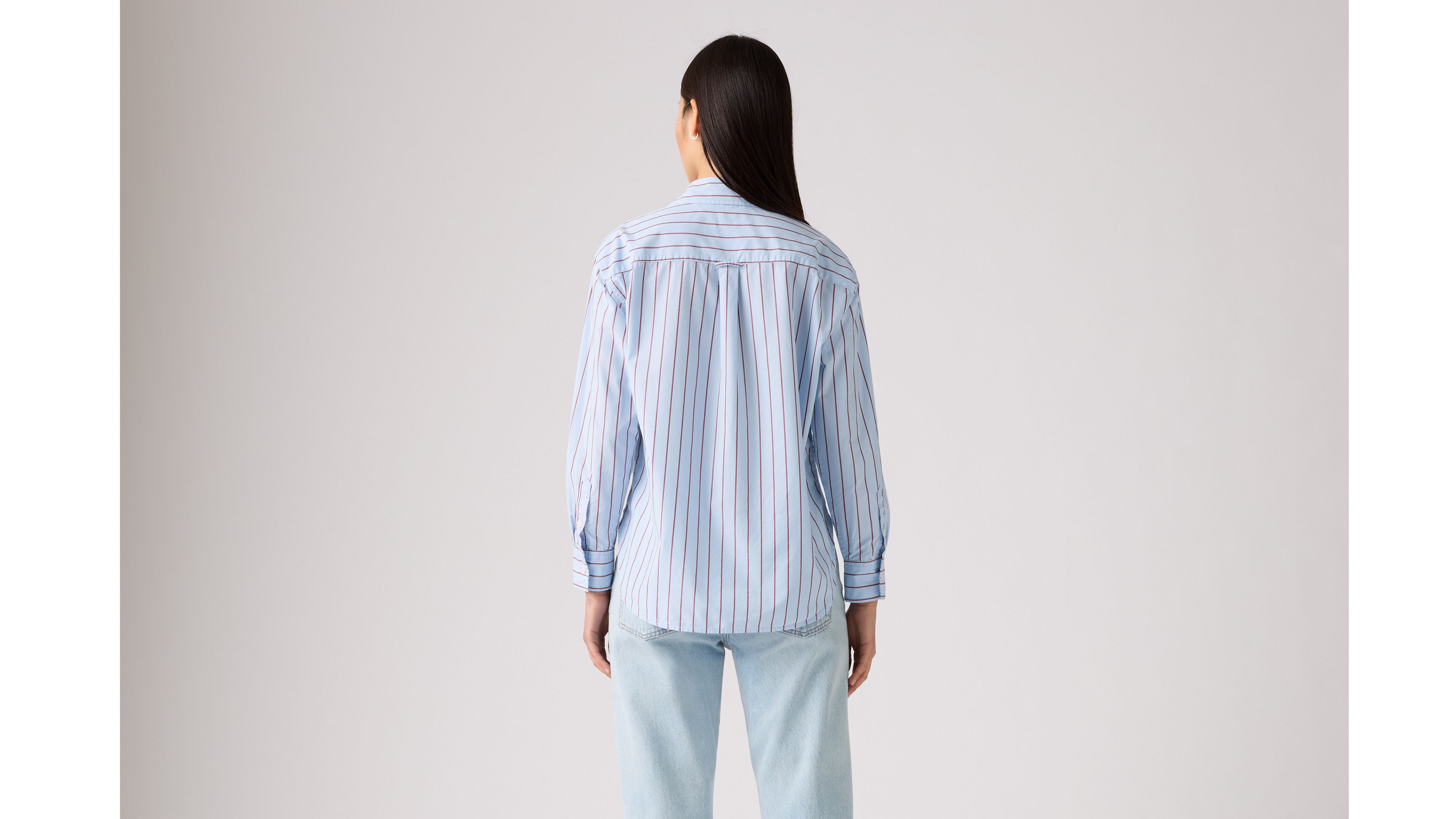HARLIE BOYFRIEND SHIRT HUG STRIPE CHAMB