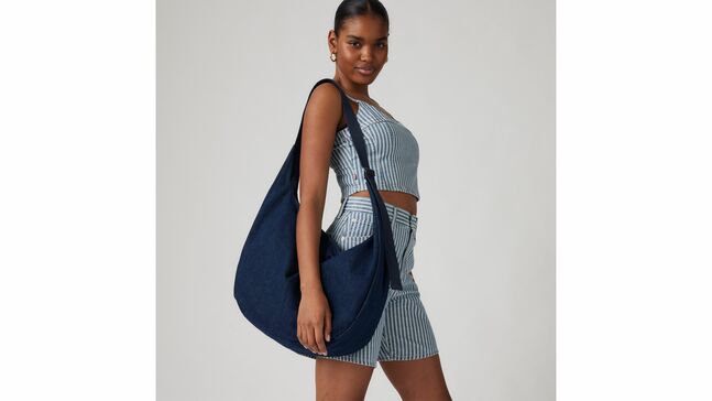 BROOKLYN XL SHOULDER BAG INDIGO RINSE 2