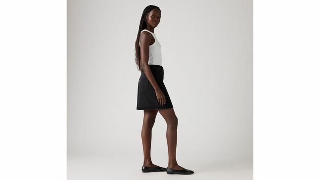 RETRO BUTTON FRONT SKIRT OPEN MIND