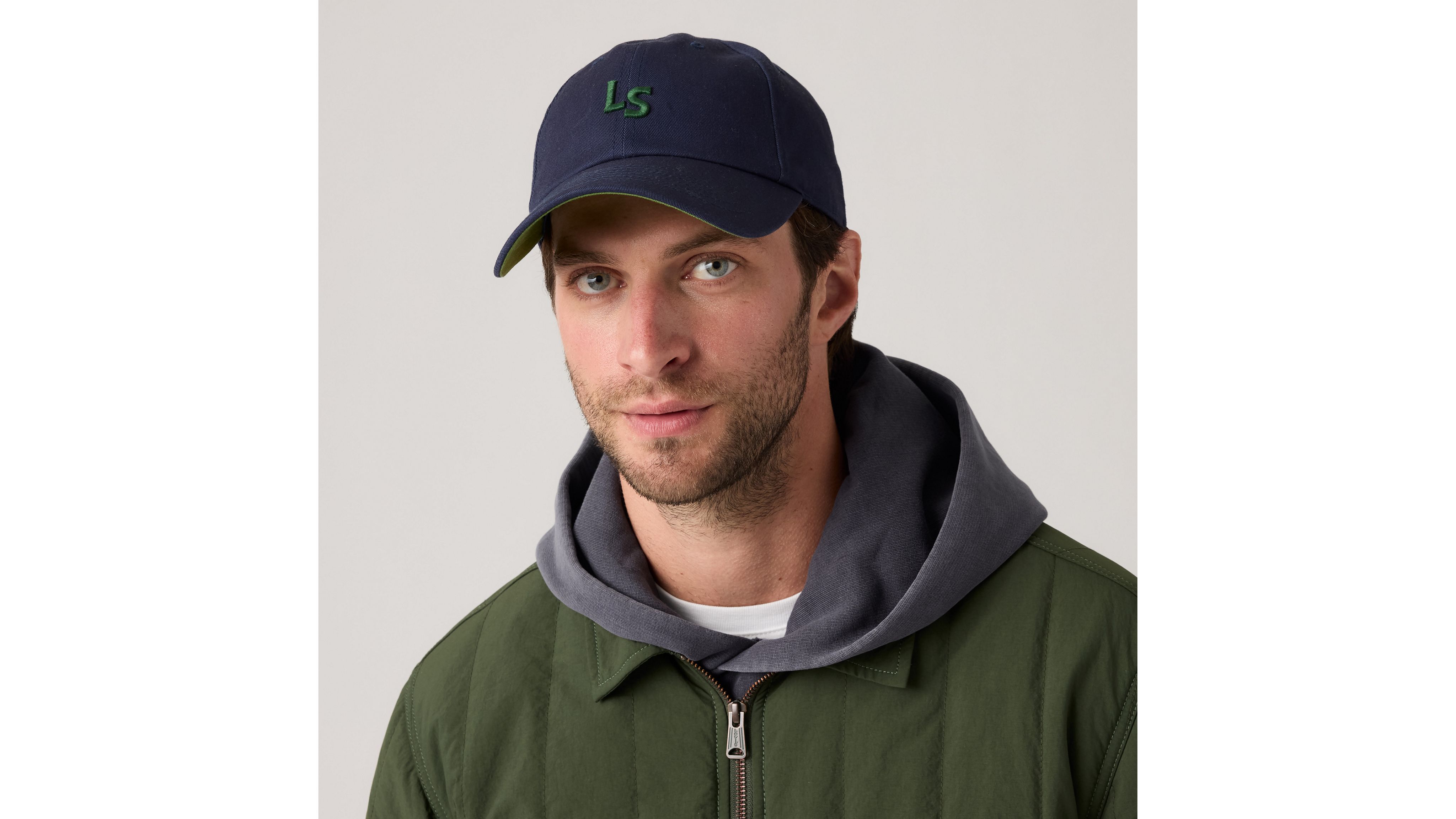 LS MONOGRAM CAP W NAVY BLAZER