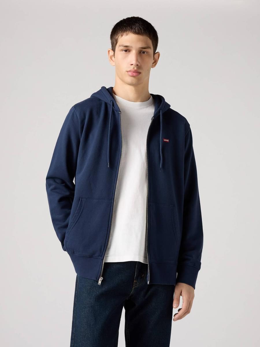 THE ORIGINAL HM ZIP UP NAVY BLAZER
