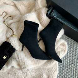 Elegant pointed-toe ankle boots