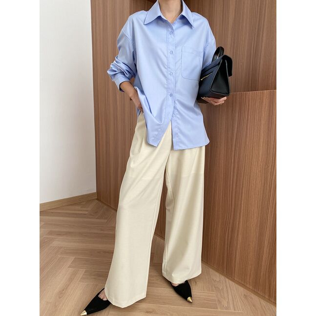 Blue button up shirt