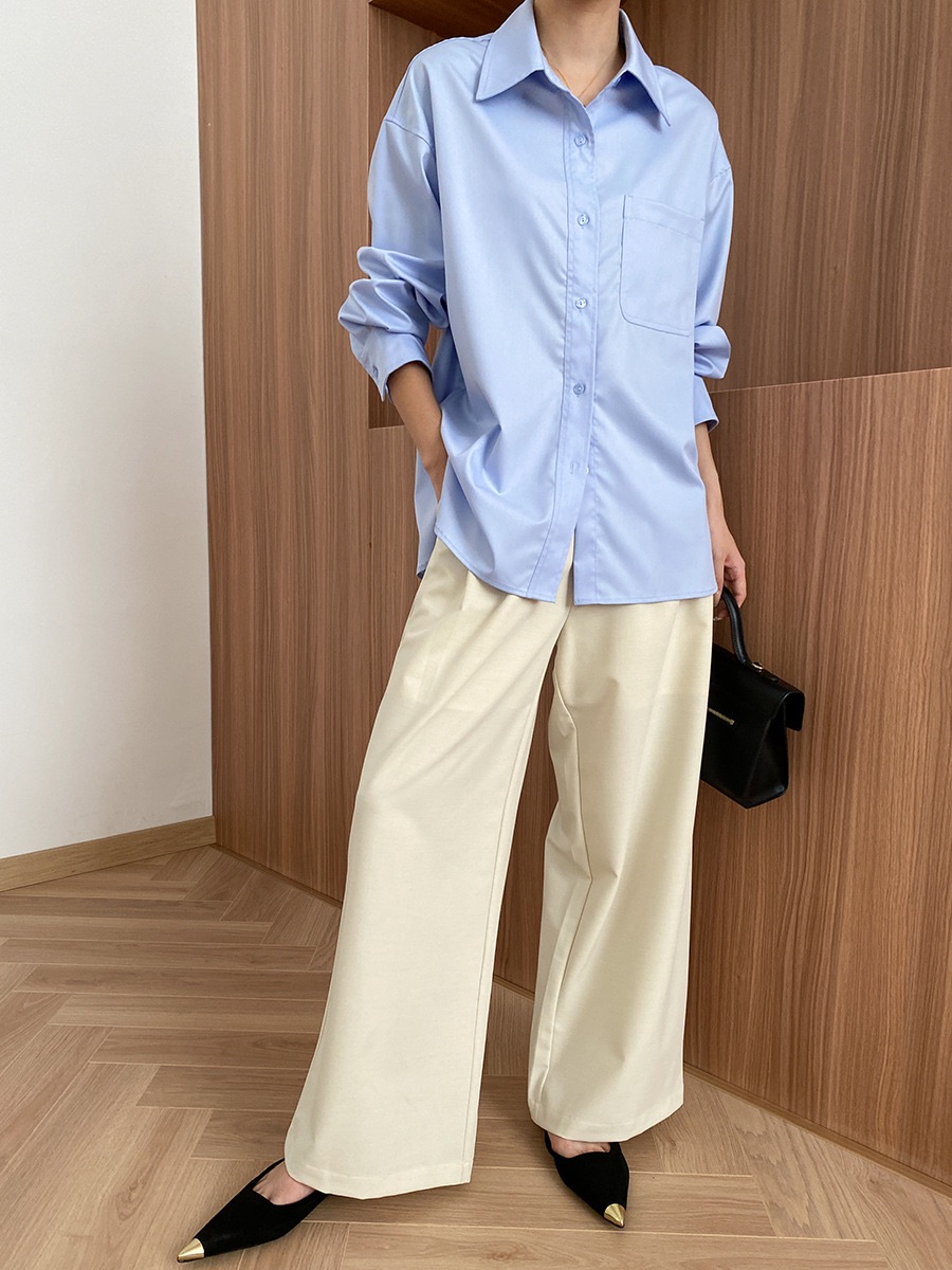 Blue button up shirt