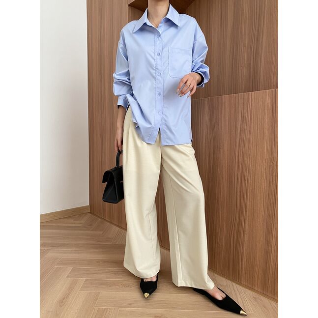 Blue button up shirt