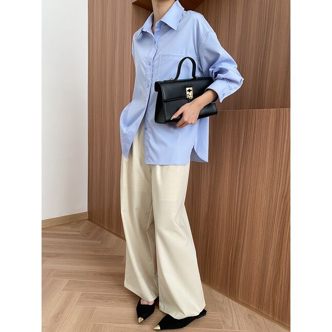 Blue button up shirt