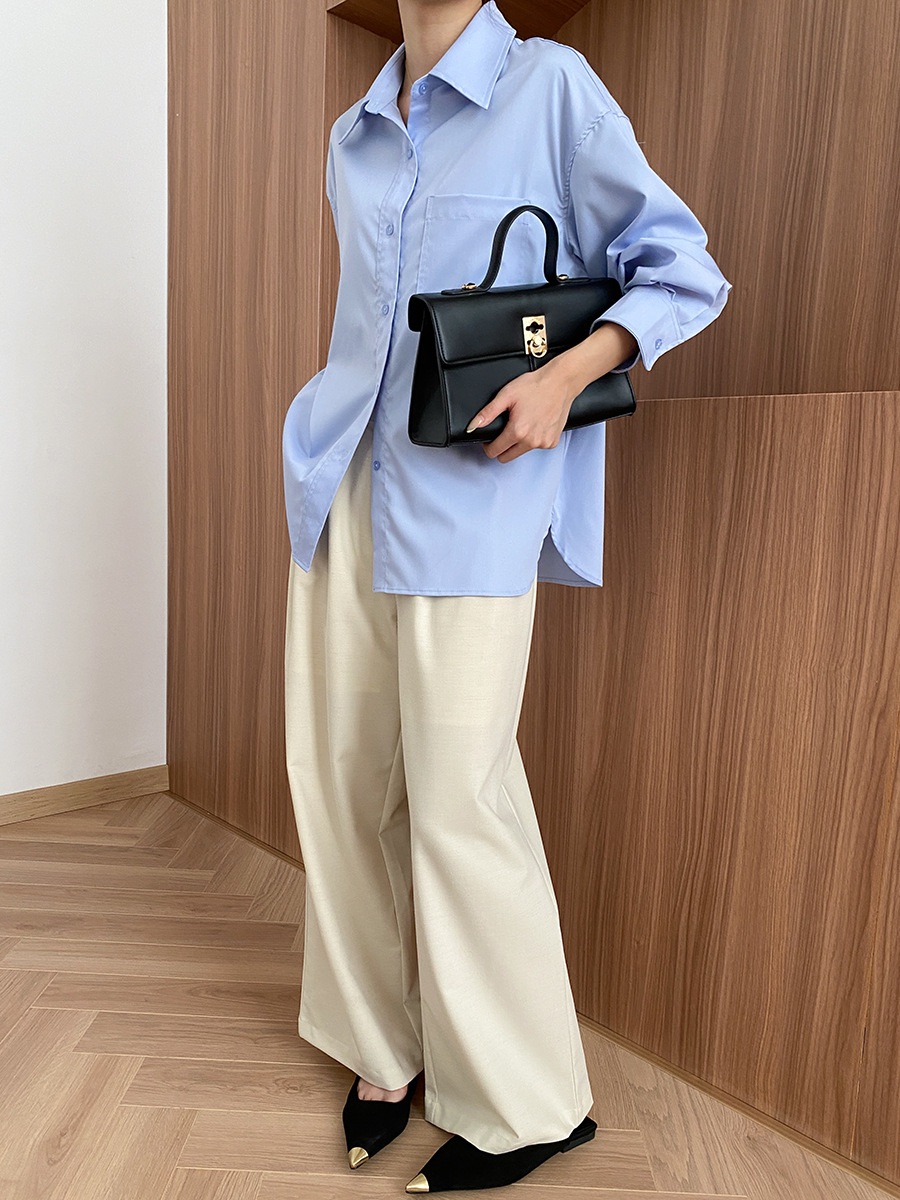 Blue button up shirt