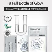 SNP REAL ACTIVE BRIGHTENING AMPOULE MASK 1PCS