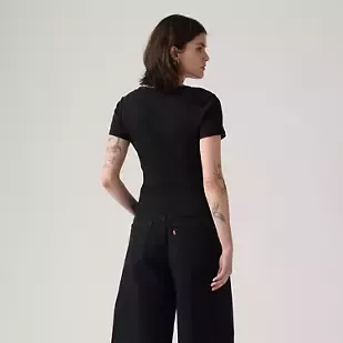 ESSENTIAL SQRD NECK TEE ANTHRACITE NIGHT