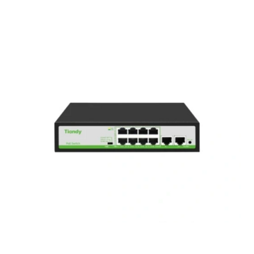 Свич 8 порт / Tiandy Switch 8 Port 10/100 POE 