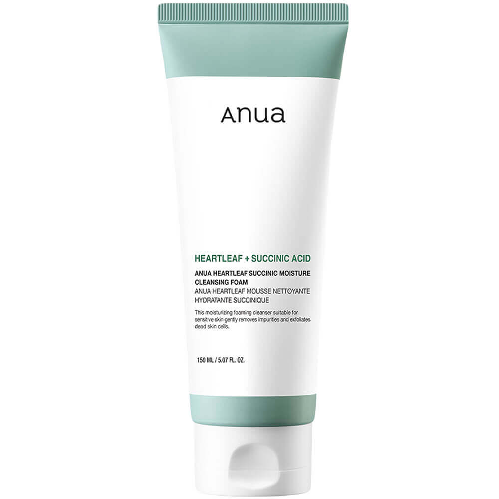ANUA HEARTLEAF SUCCINIC MOISTURE CLEANSING FOAM 150ml_GLB (RENEWAL)