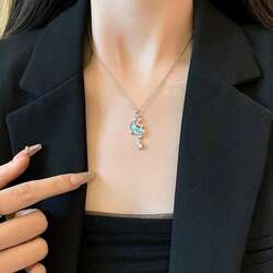 Galaxy necklace moonlight & star