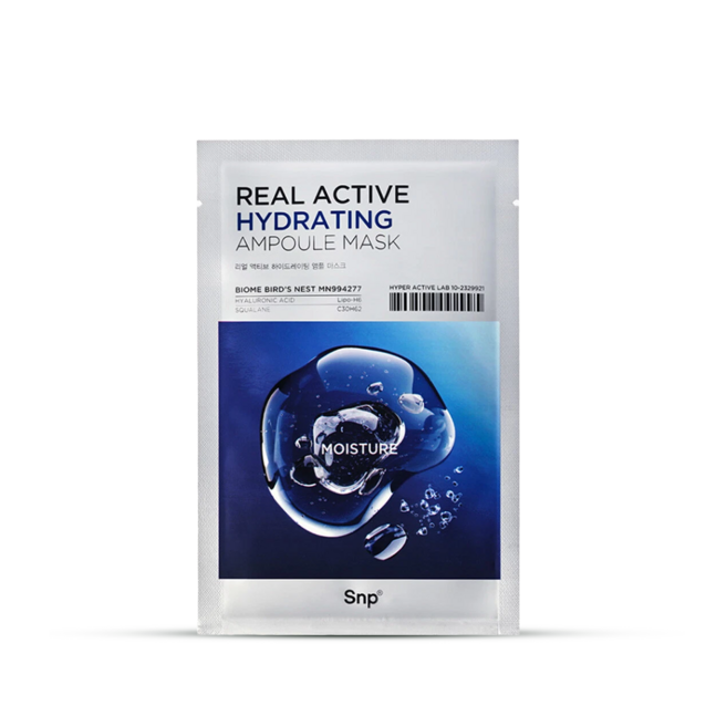 SNP REAL ACTIVE HYDRATING AMPOULE MASK 1PCS