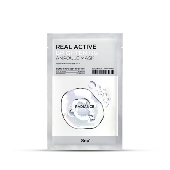 SNP REAL ACTIVE BRIGHTENING AMPOULE MASK 1PCS