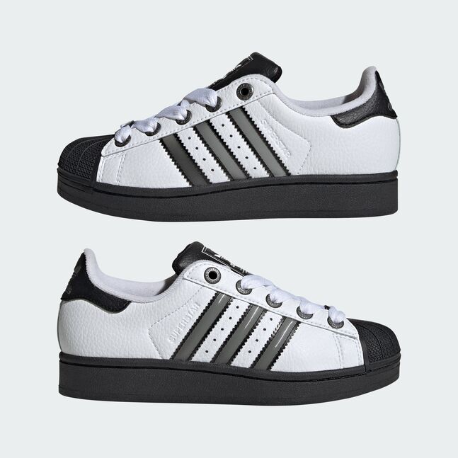 SUPERSTAR II J FTWWHT/MSILVE/CBLACK