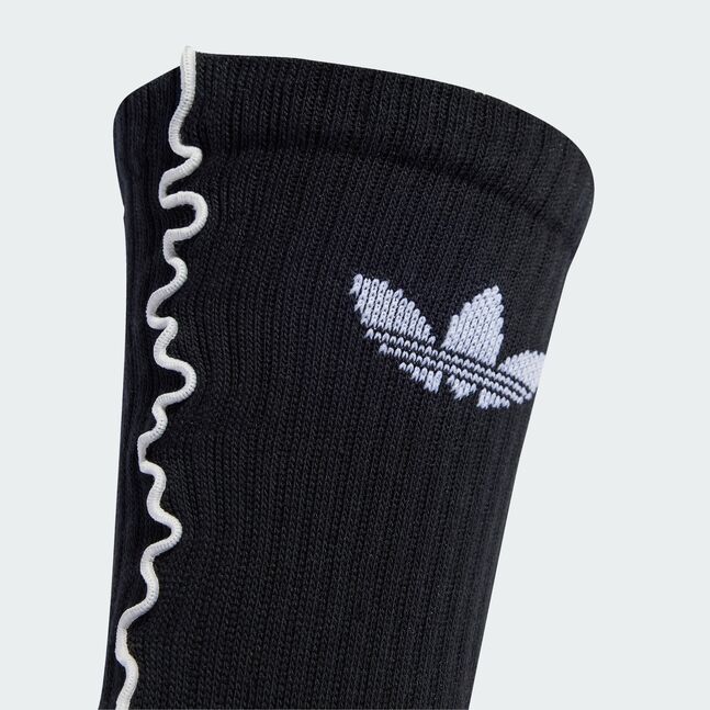 RUFFLE CREW 2P WHITE/BLACK