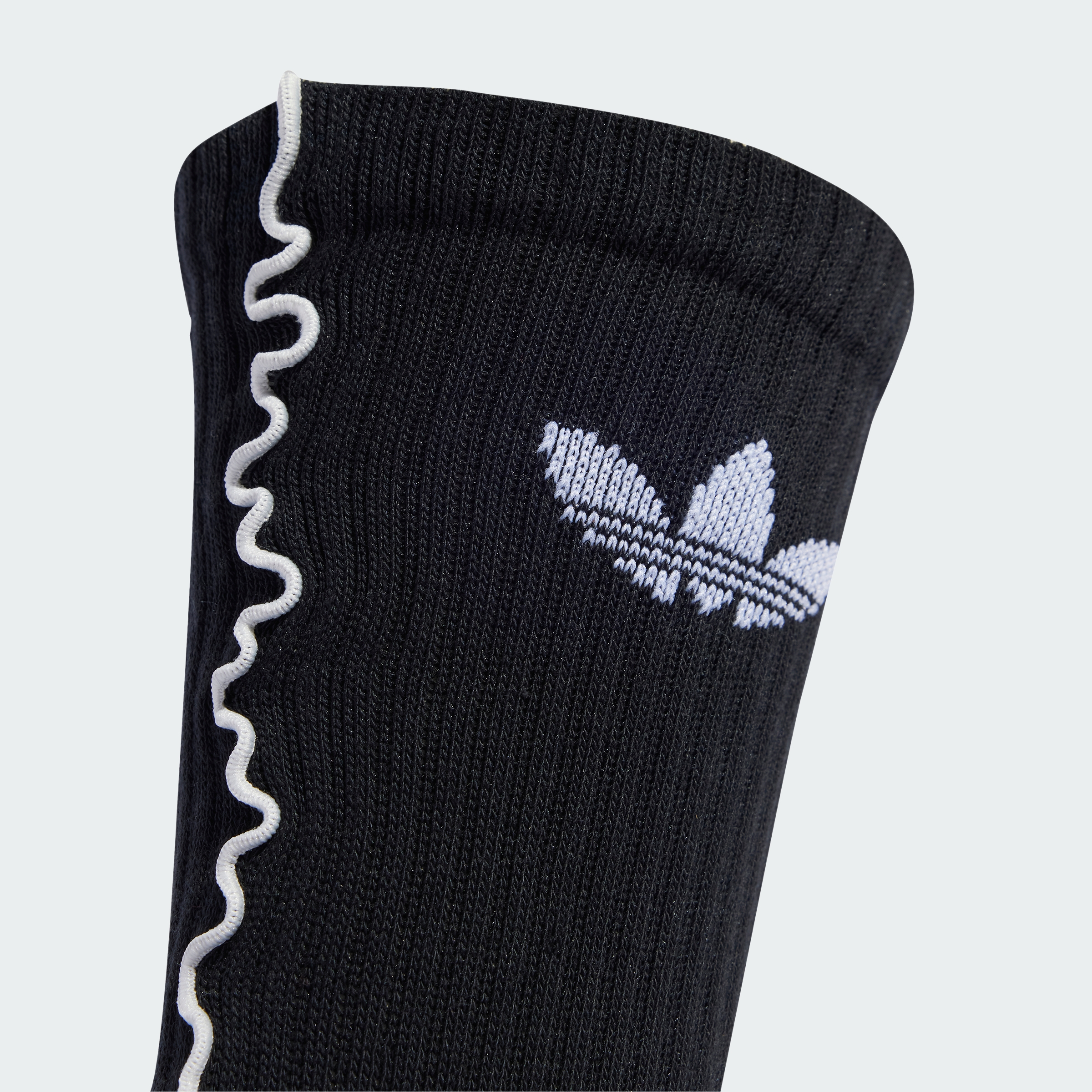 RUFFLE CREW 2P WHITE/BLACK