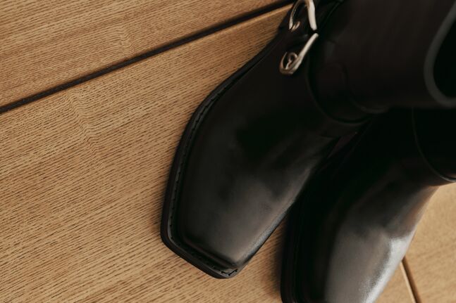 Leather shoes