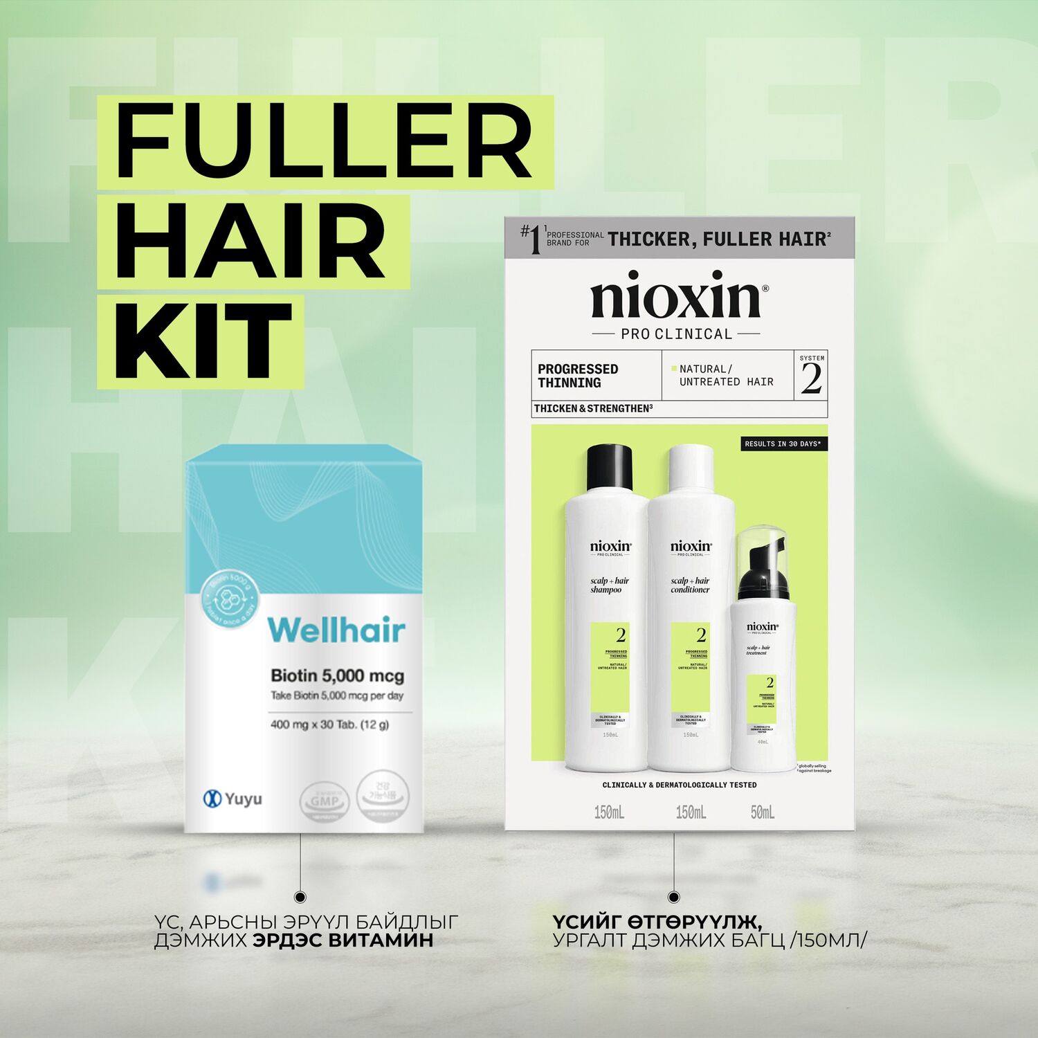 NIOXIN FULLER HAIR SET 2