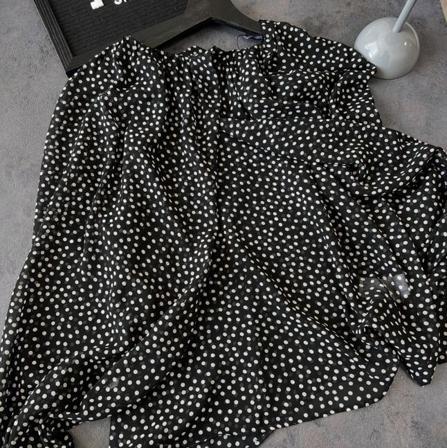 Zara polka dot blouse, size: m