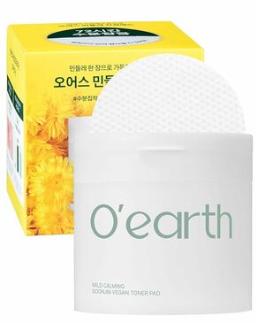 O'earth Mild Calming Soonjin Vegan Toner Pad