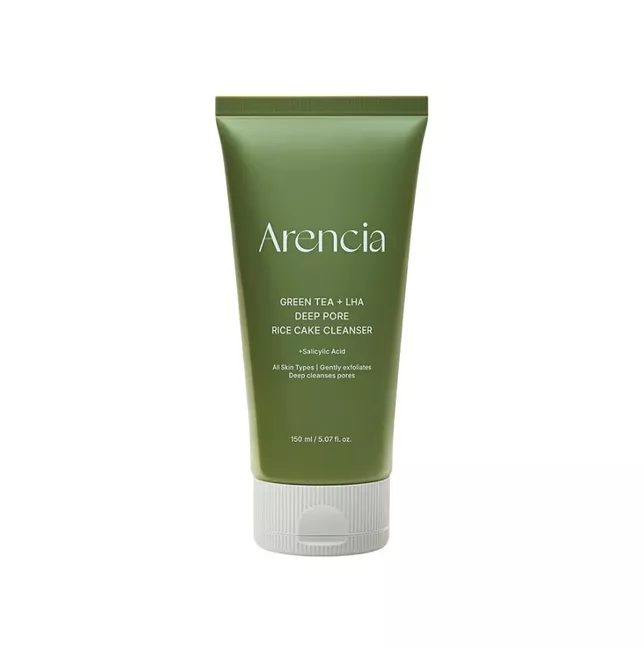 Arencia Green Tea + LHA Deep Pore Rice Cake Cleanser 150g