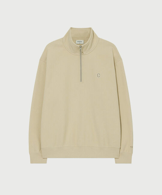 Small C Logo Corduroy Half-Zip