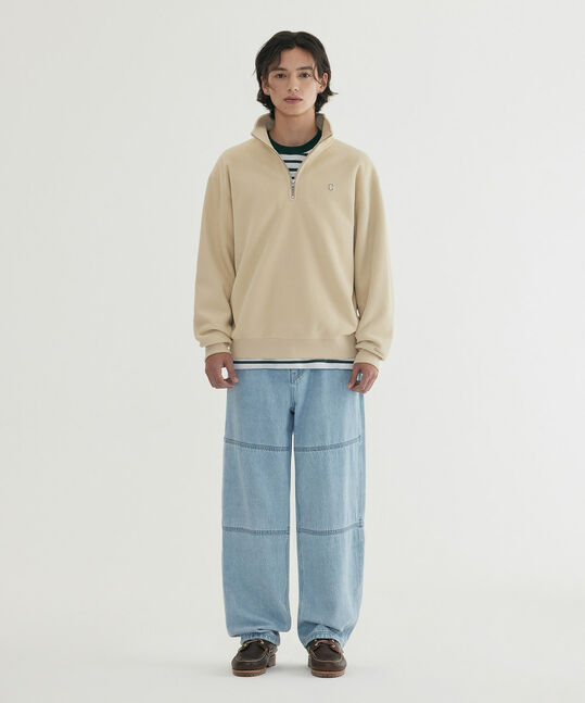 Small C Logo Corduroy Half-Zip