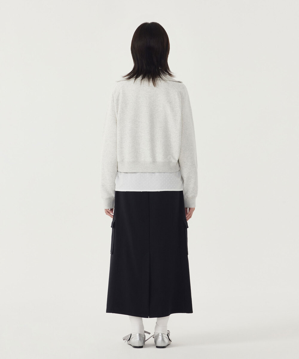 Woman Half Zip Up Sweatshirt