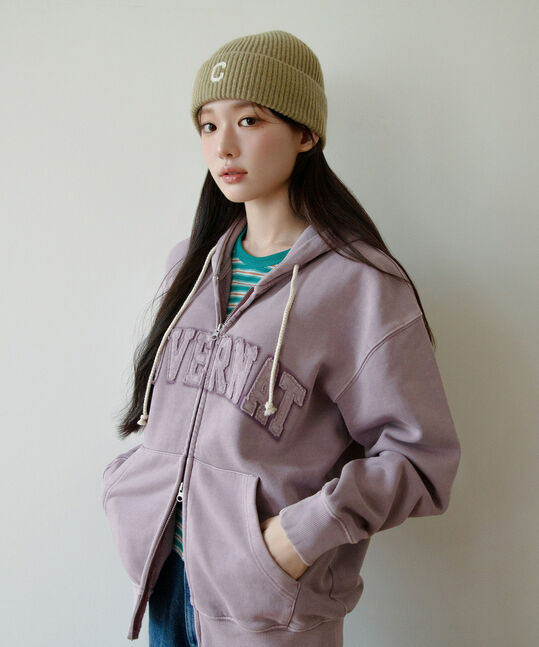 Pigment Arch Logo Hoodie Zip-Up
