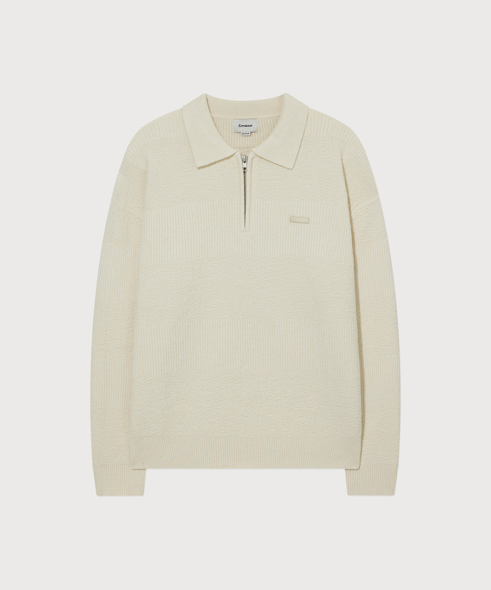 Collar Half-Zip Knit