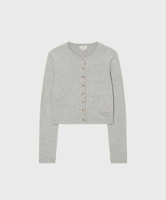 Woman Wool Blend Crop Cardigan