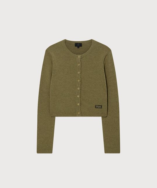 Woman Wool Blend Crop Cardigan