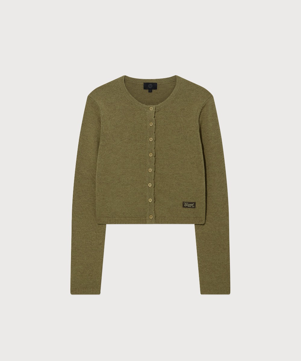 Woman Wool Blend Crop Cardigan