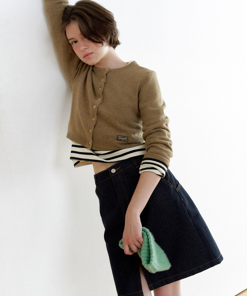 Woman Wool Blend Crop Cardigan