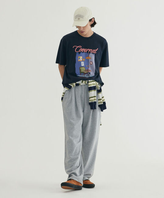 Real Wide C Logo Sweat Jogger Pants