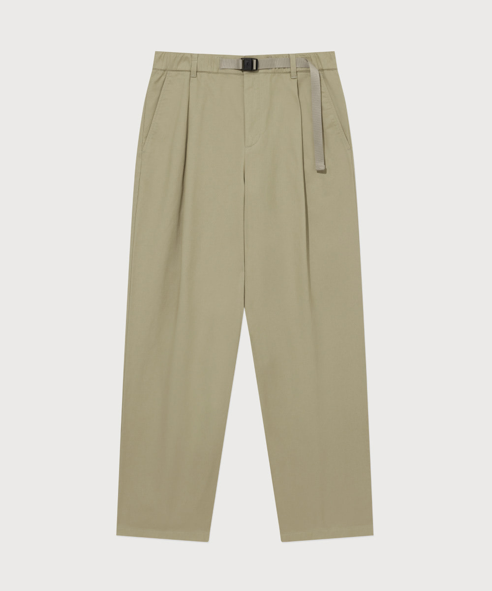 <Easy Pants> Basic Twill 1-TUCK Pants