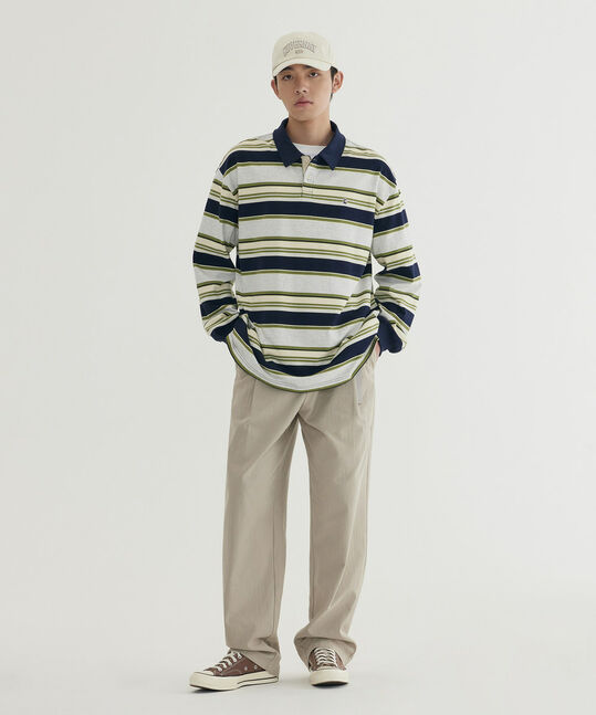 <Easy Pants> Herringbone 1-TUCK Pants