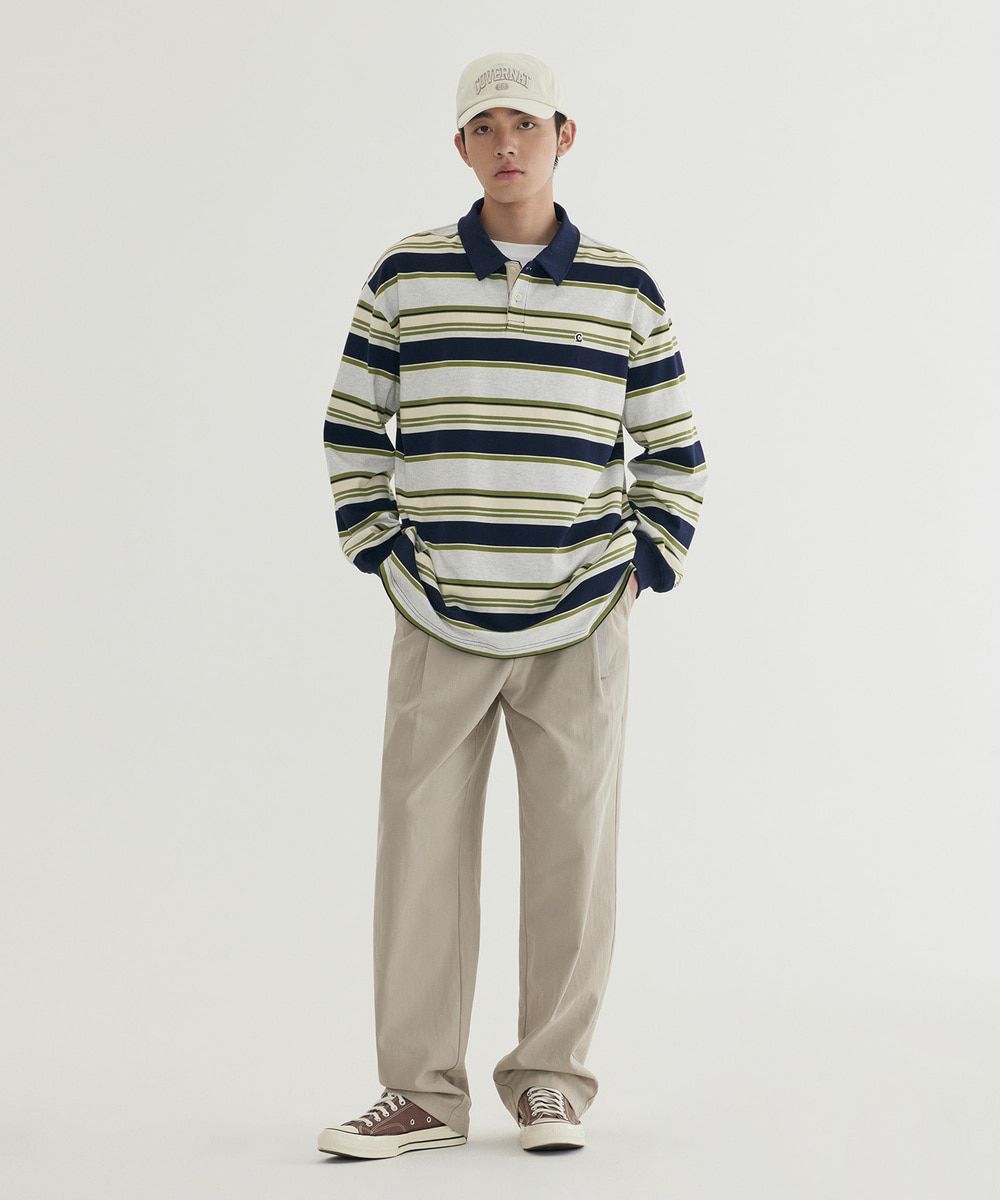 <Easy Pants> Herringbone 1-TUCK Pants